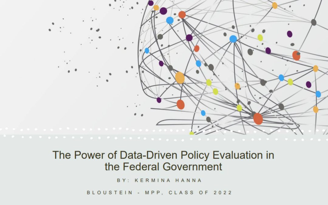 The Power of Data-Driven Policy Evaluation in Federal Government
