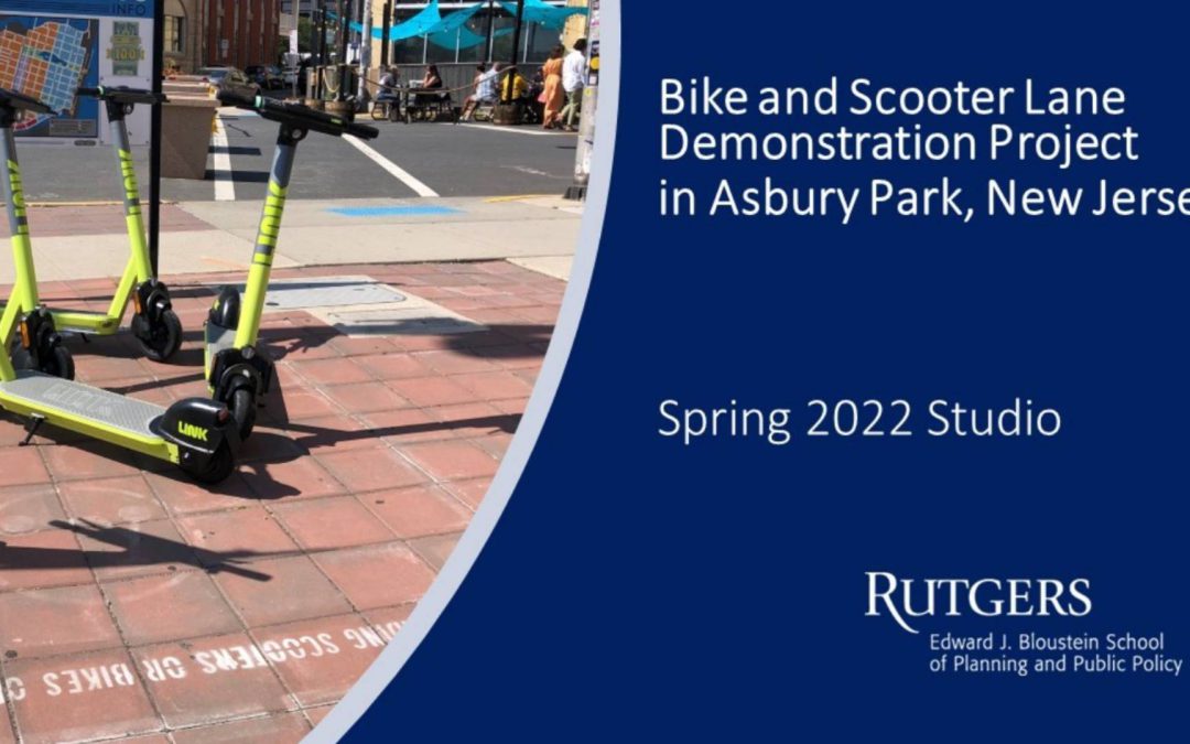 Bike and Scooter Lane Demonstration Project in Asbury Park, NJ