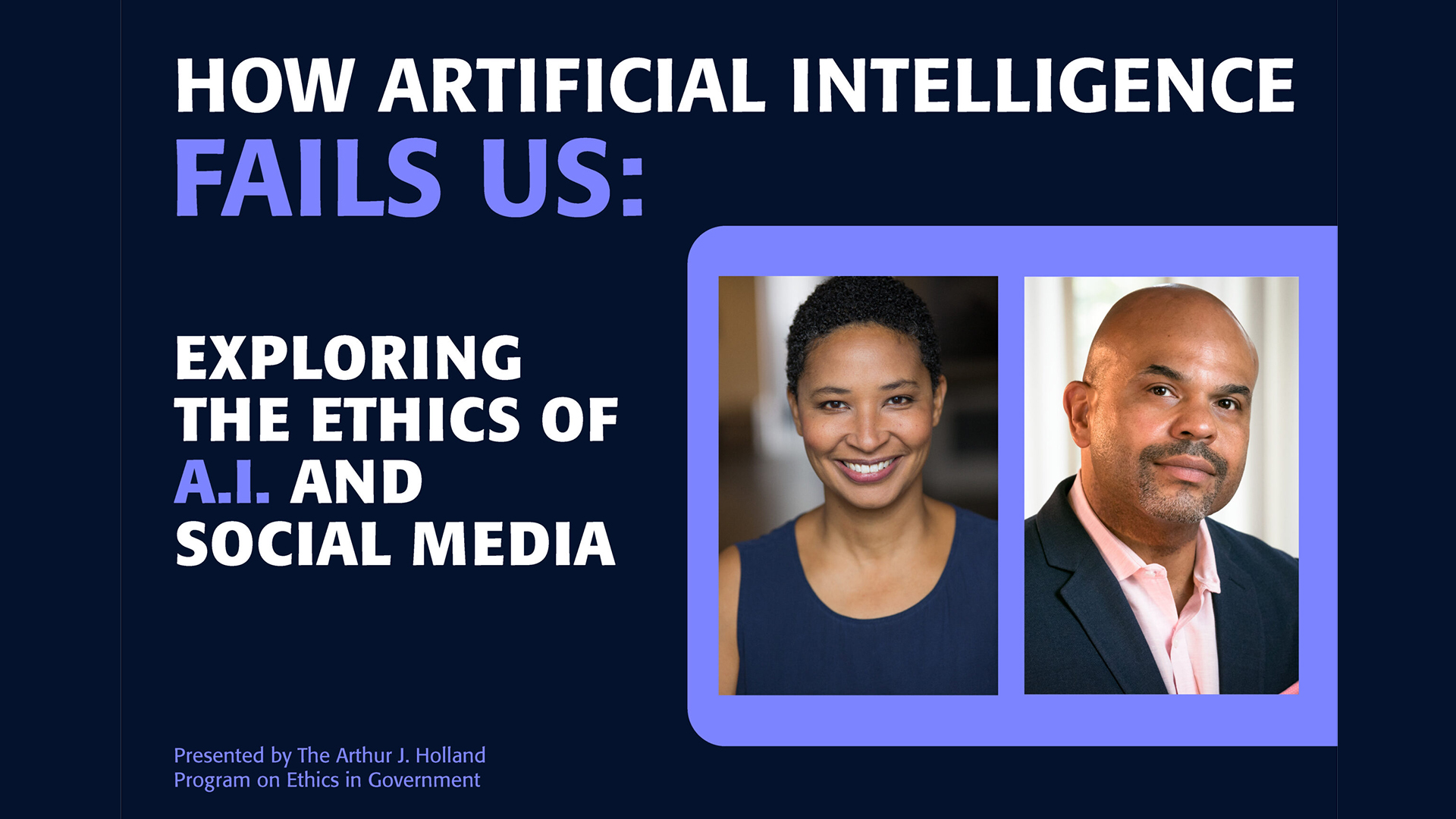Eagleton Holland Lecture 2023: How Artificial Intelligence Fails Us