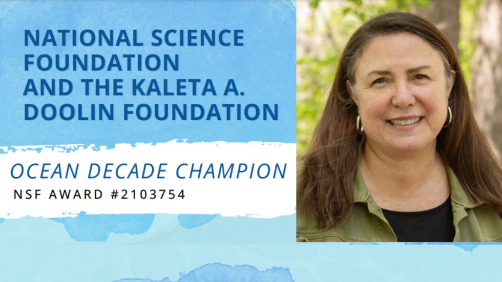 Jeanne Herb selected by NSF and the Kaleta A. Doolin Foundation to serve as NSF-KADF Ocean Decade Champion