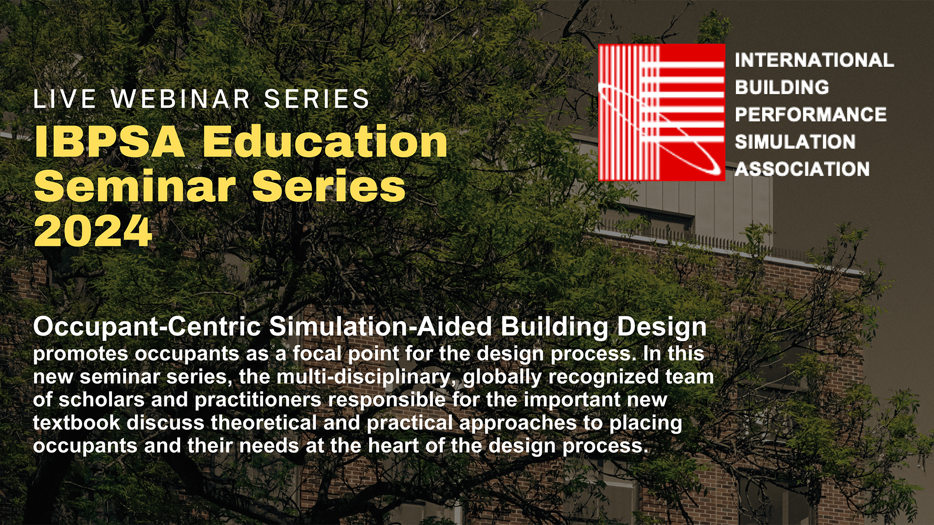 IBPSA Education Seminar Series 2024