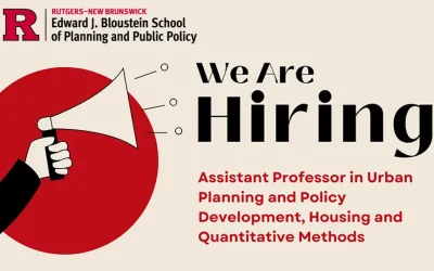 Job Opportunity: Asst. Professor in Urban Planning