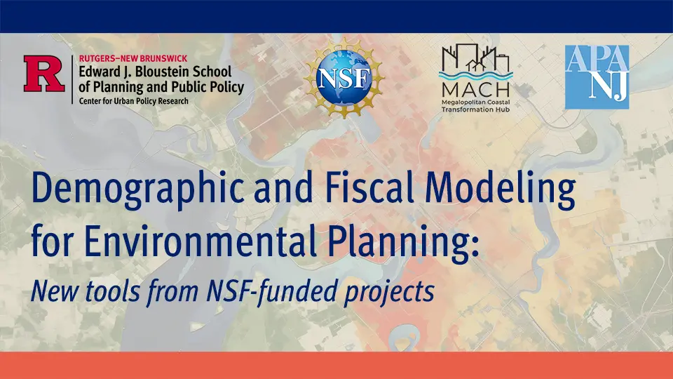 Demographic and Fiscal Modeling for Environmental Planning event header