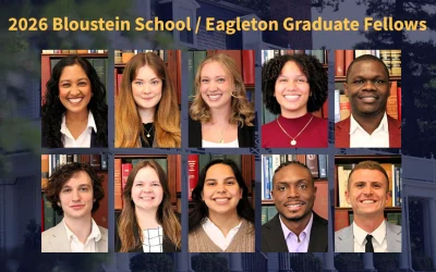 Bloustein Graduate Students are 2026 Eagleton Fellows