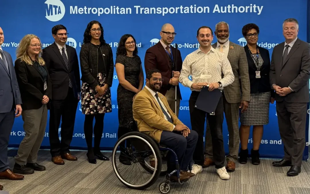 Jared Aisenberg (MCRP ’23) Receives MTA Accessibility Award