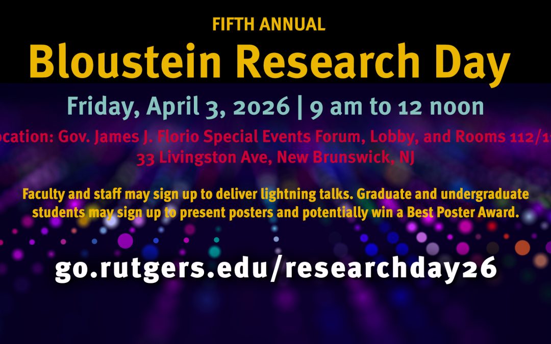 Register Today for Bloustein Research Day 2026
